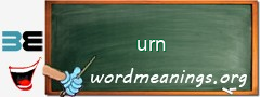 WordMeaning blackboard for urn